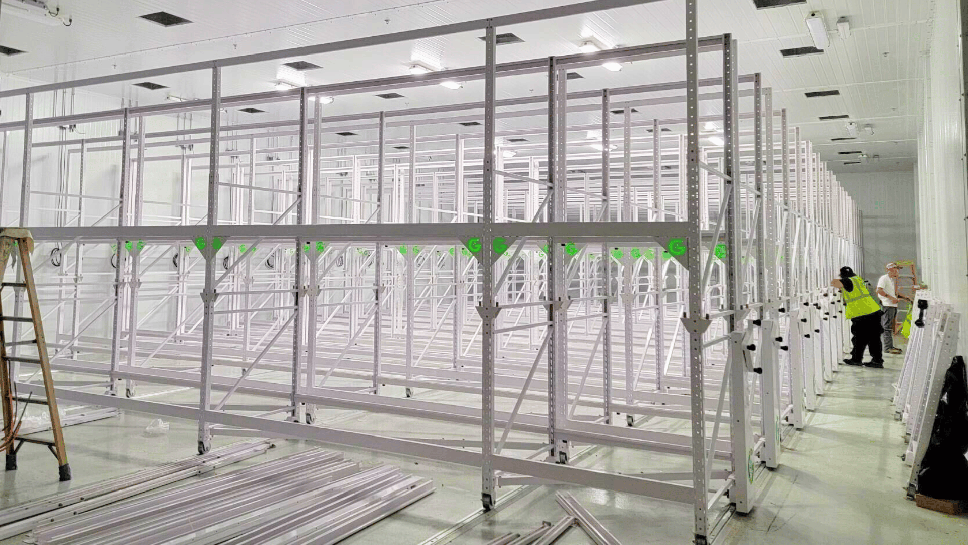 Curaleaf - Cannabis Facility Installations with Vulcan Squad - Digital Scanning Grow Glide